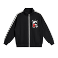 BN2F Contrast Side-Stripe Stand Collar Jacket - Black